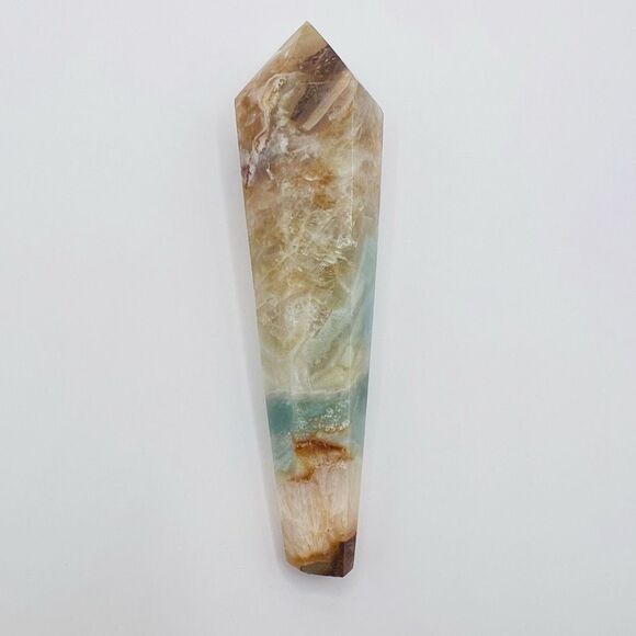 Caribbean Calcite Crystal Meditation Wand (10) - Picture 5 of 11